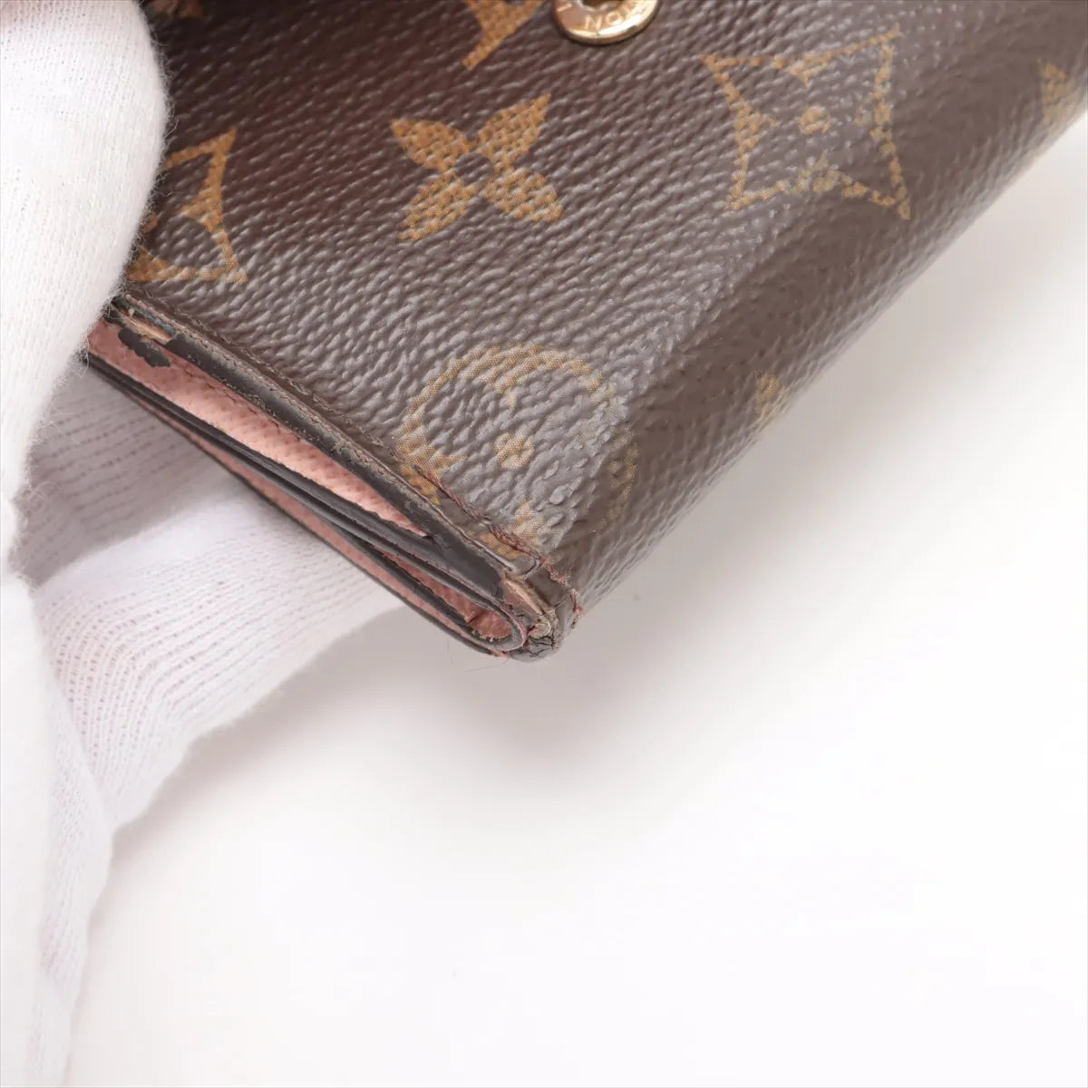 Louis Vuitton Monogram Portefeuille Zoé Compact Wallet Rose Ballerine