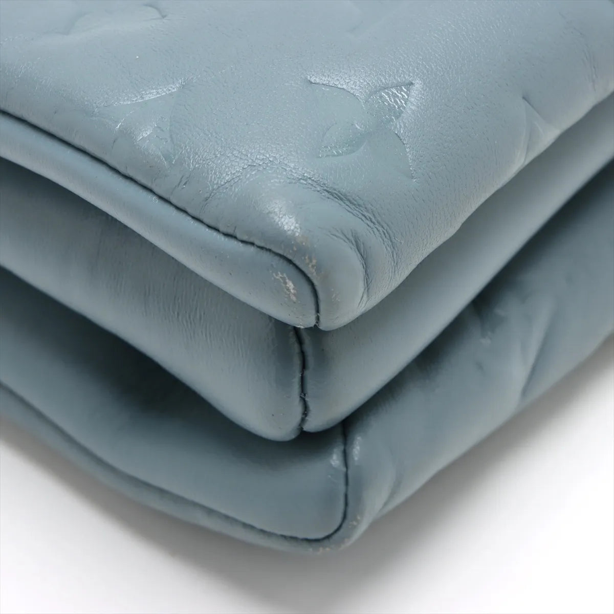 Louis Vuitton Monogram Embossed Coussin PM Sky Blue