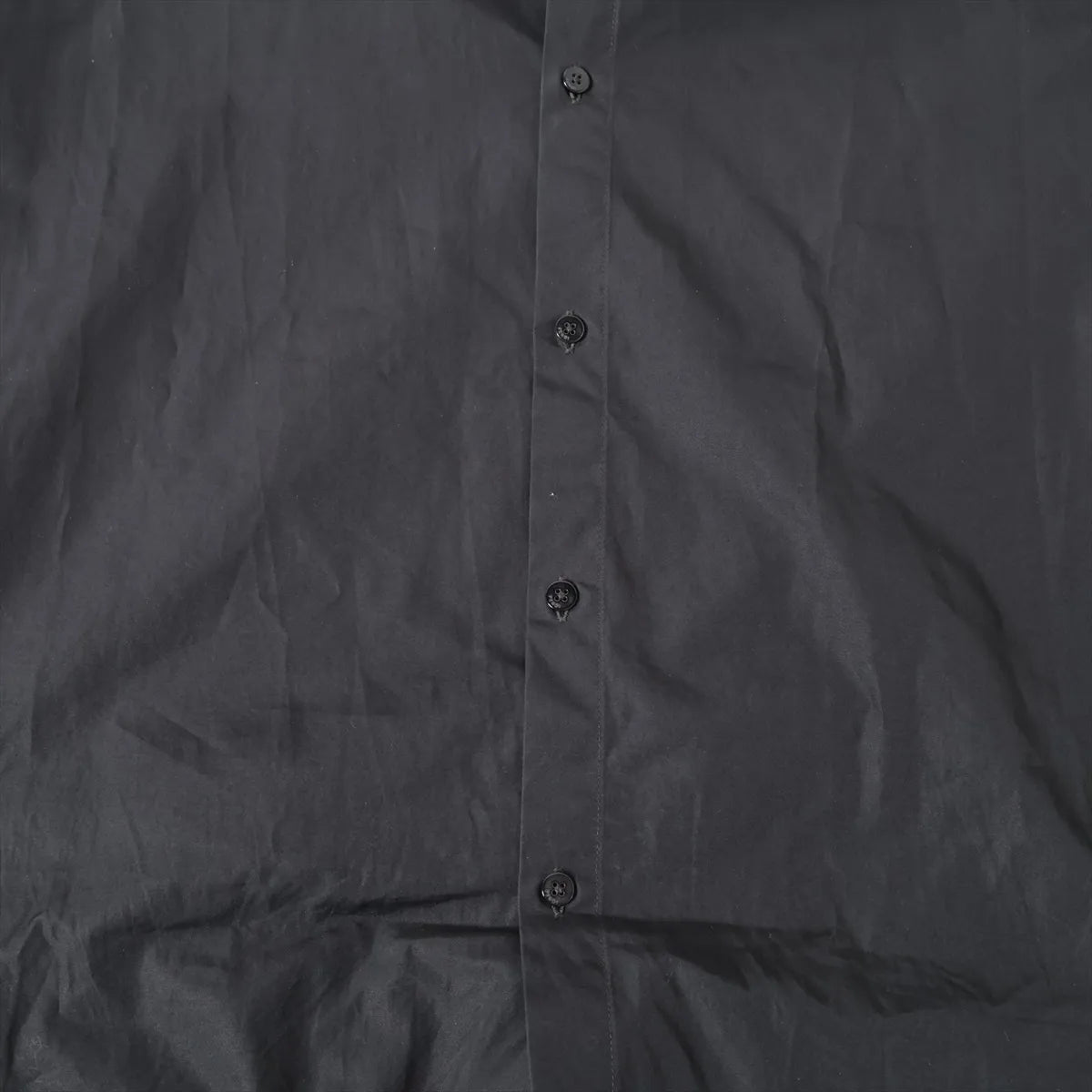 Fendi Zucca Cotton Button Down Long Sleeve Shirt Black