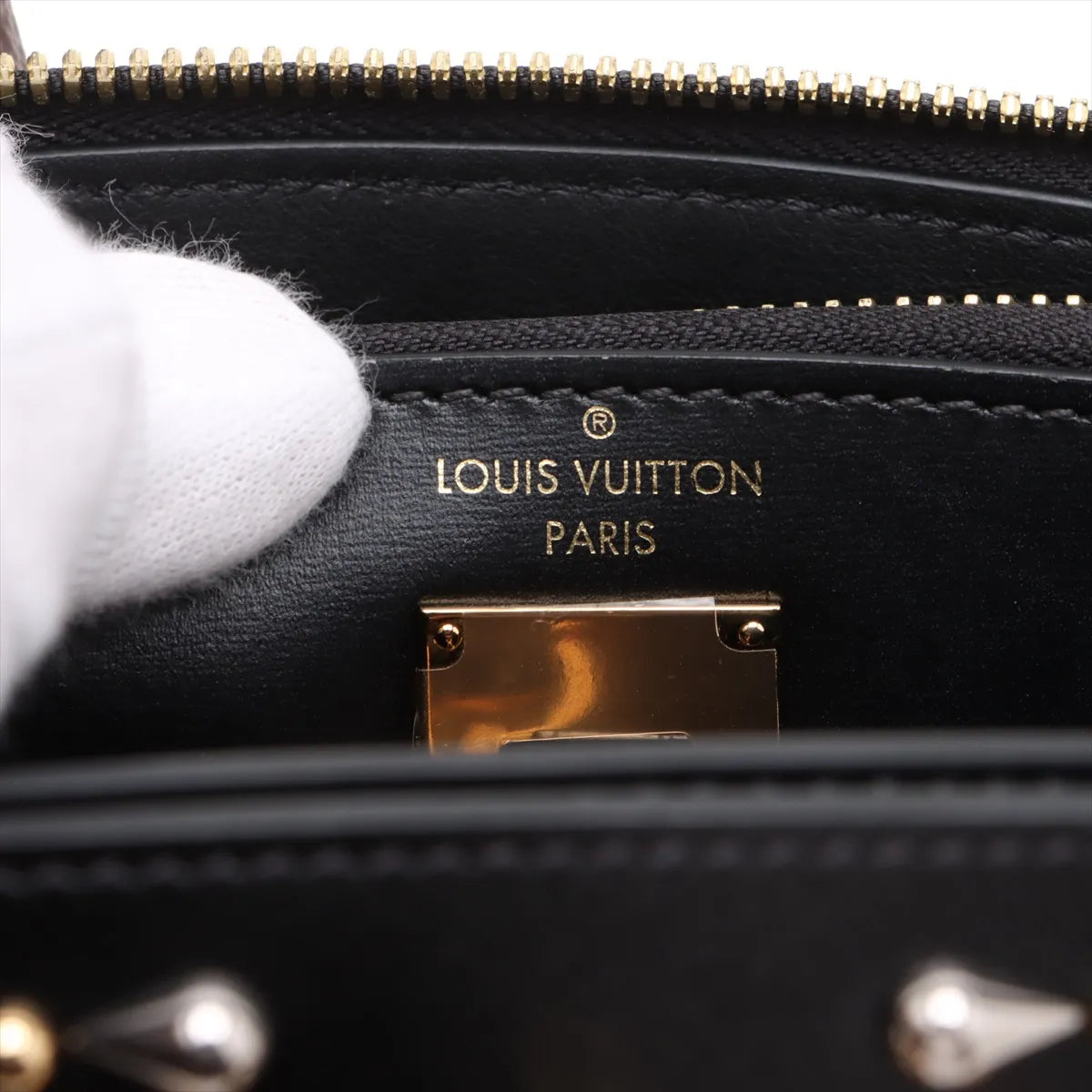 Louis Vuitton Monogram Rhinestone Mini City Steamer Black
