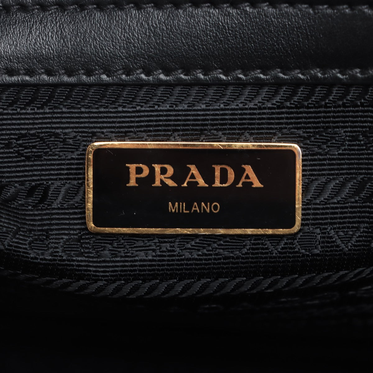 Prada Saffiano Two-Way Shoulder Bag Black