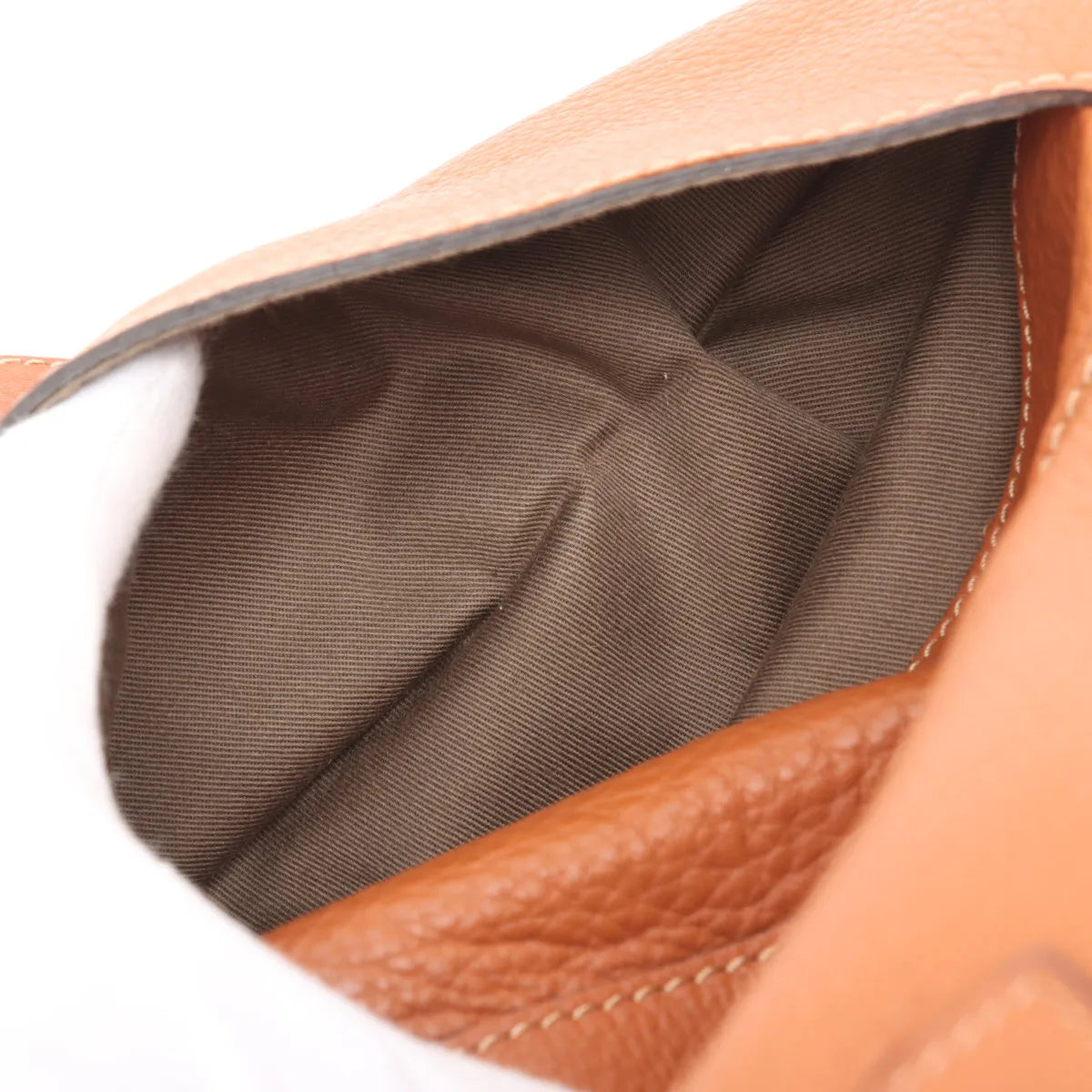 Chloe Marcy Leather Two-Way Handbag Brown x Pink