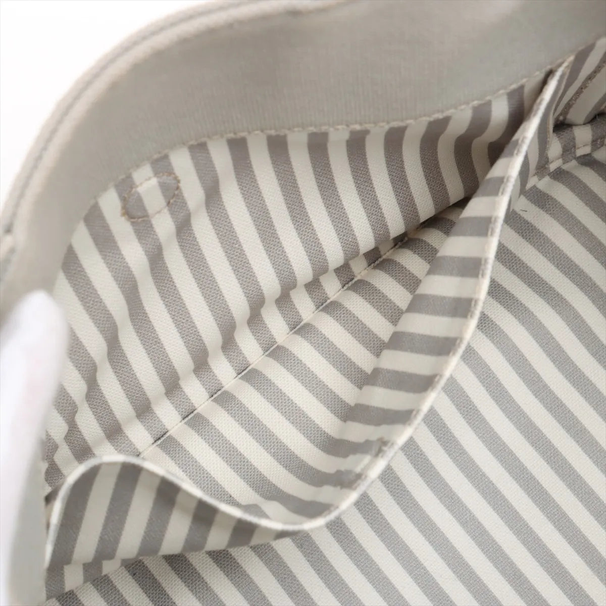 Prada Canapa Canvas Two-Way Handbag Gray