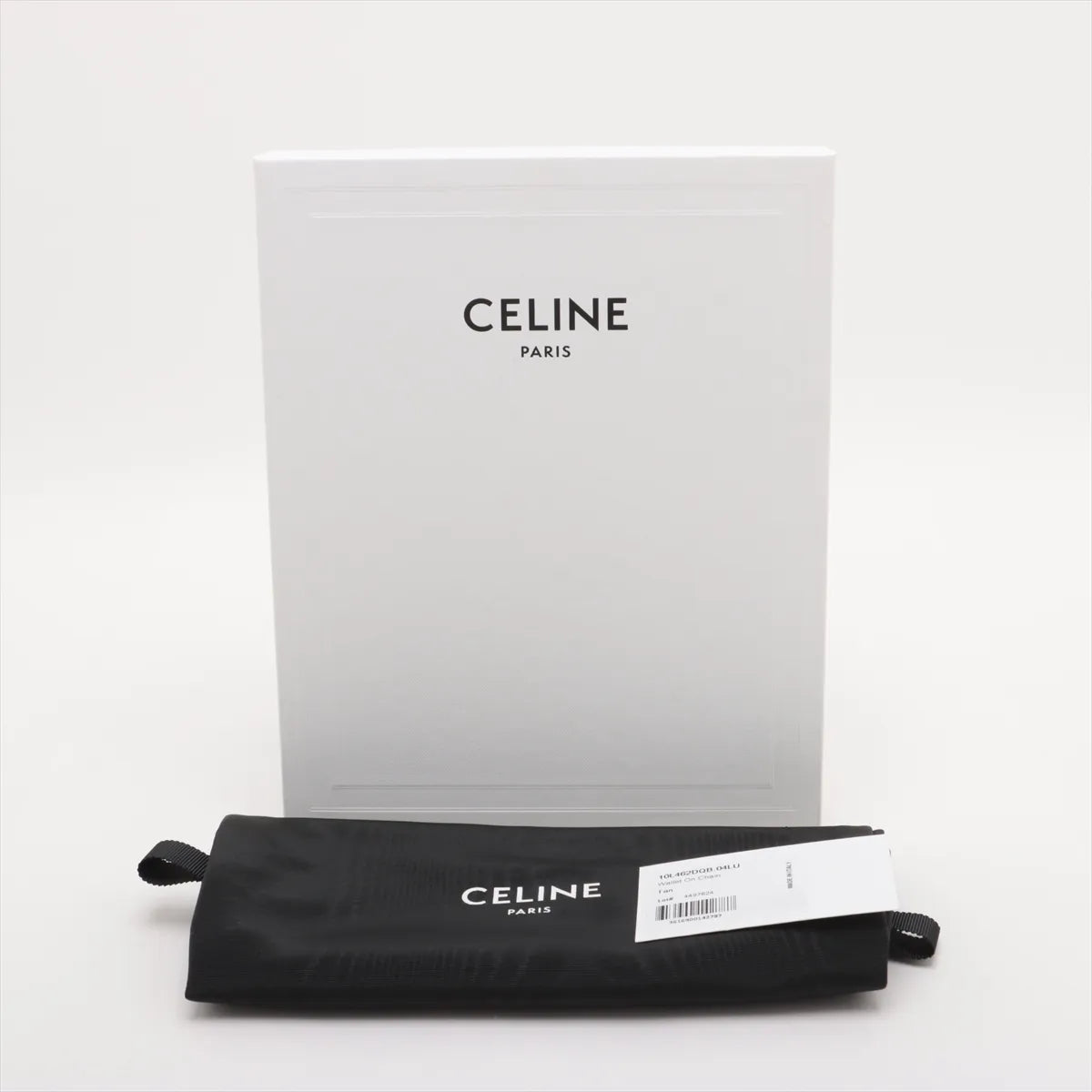 Celine Triomphe Leather Chain Shoulder Bag Brown