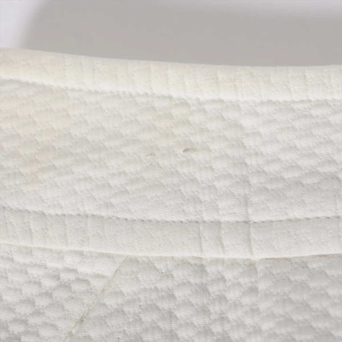 Chanel CC Button Cotton Skirt White