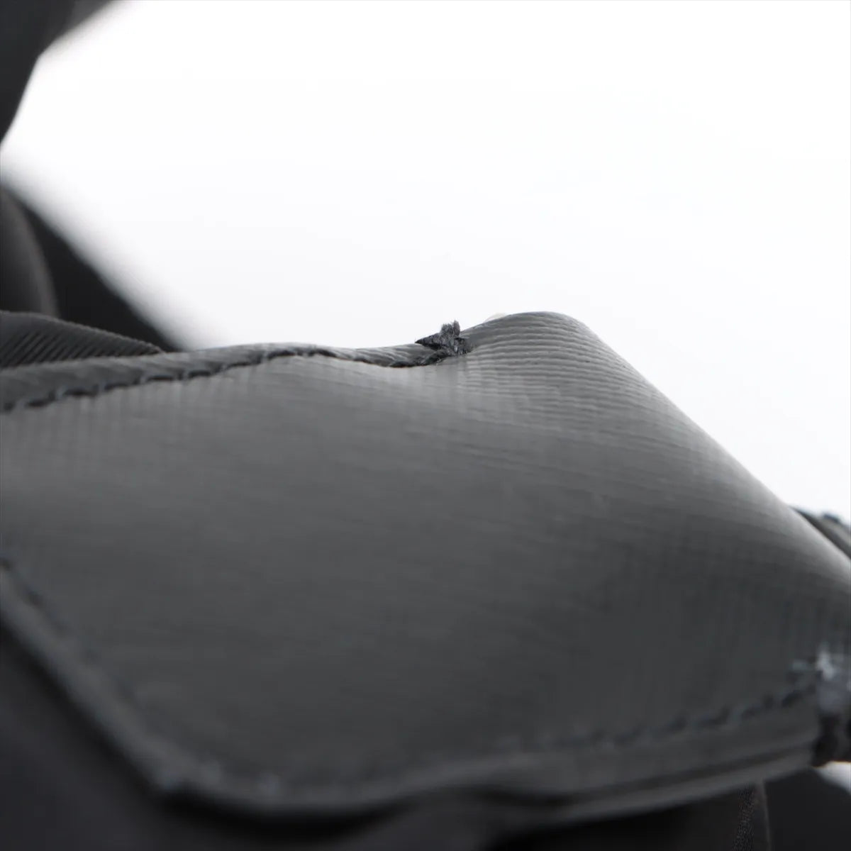 Prada Tessuto Nylon Leather Sling Bag Black
