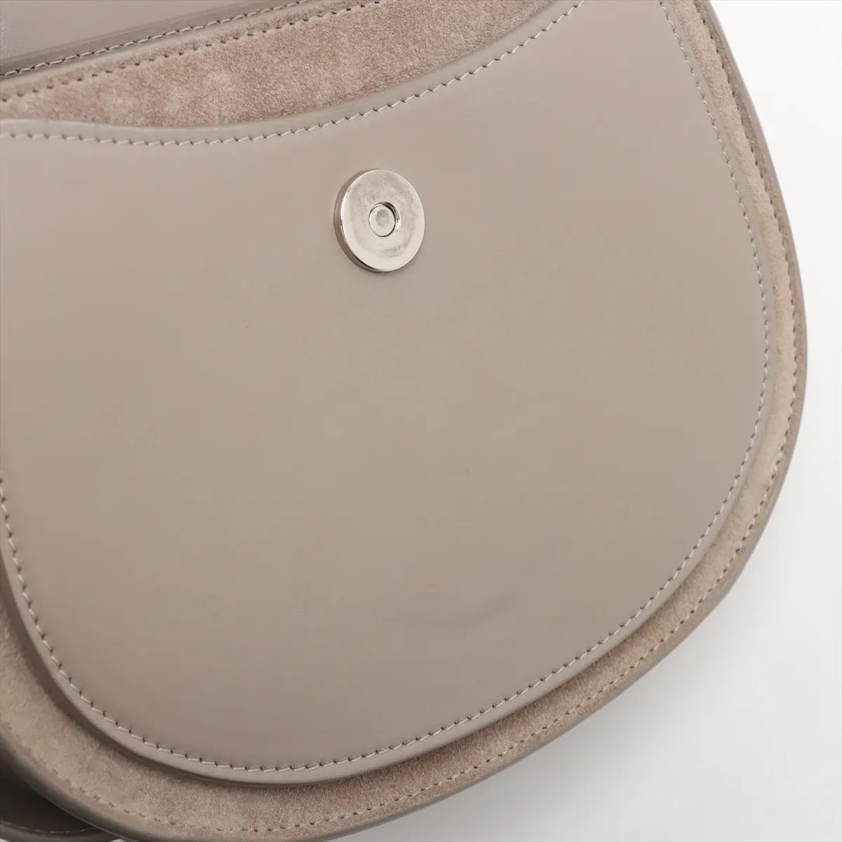 Chloe Tess Leather Two-Way Shoulder Bag Gray