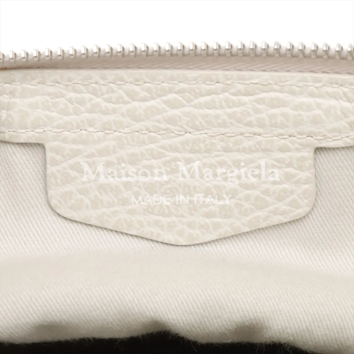 Maison Margiela 5AC Leather Canvas Two-Way Handbag White