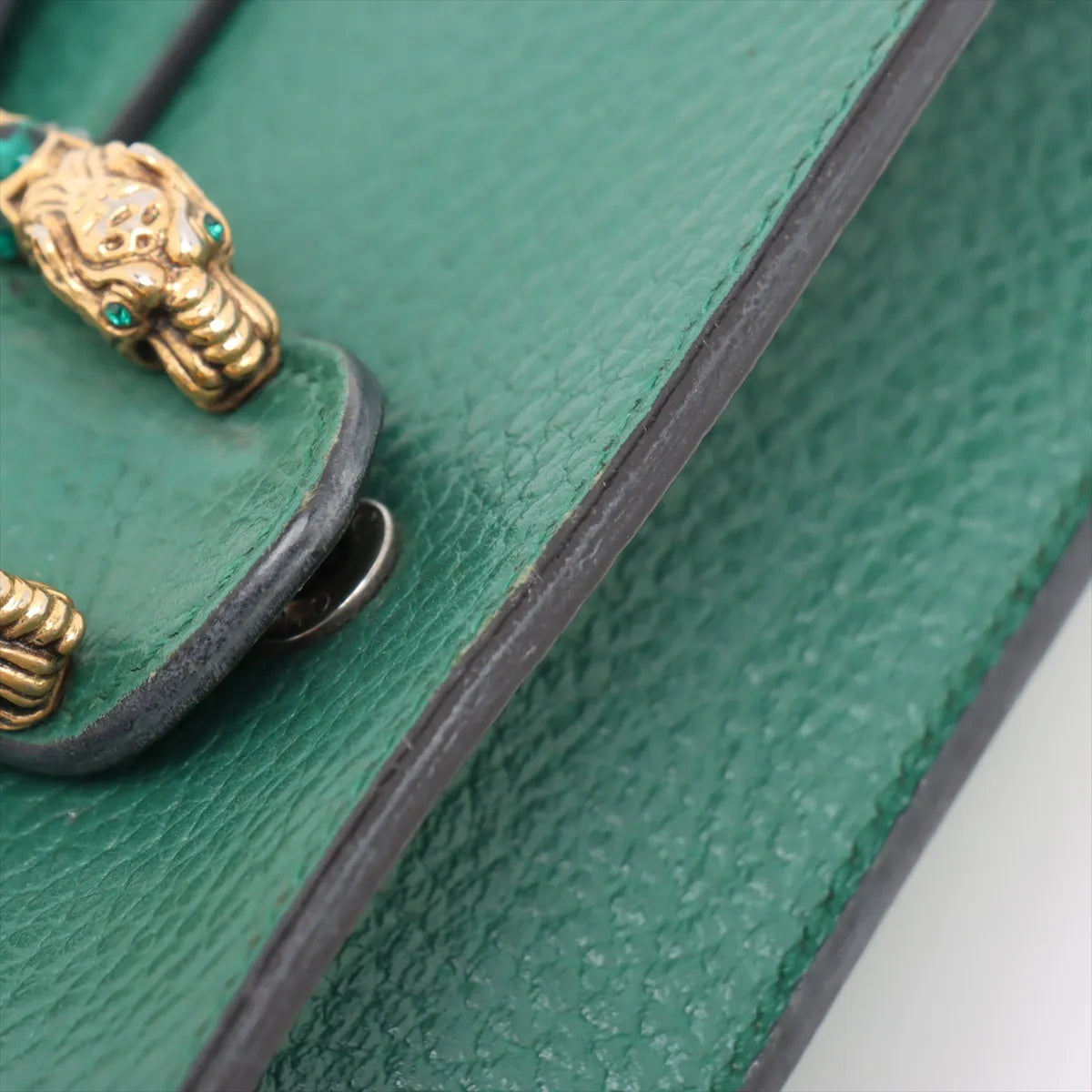Gucci Dionysus Leather Chain Shoulder Bag Green