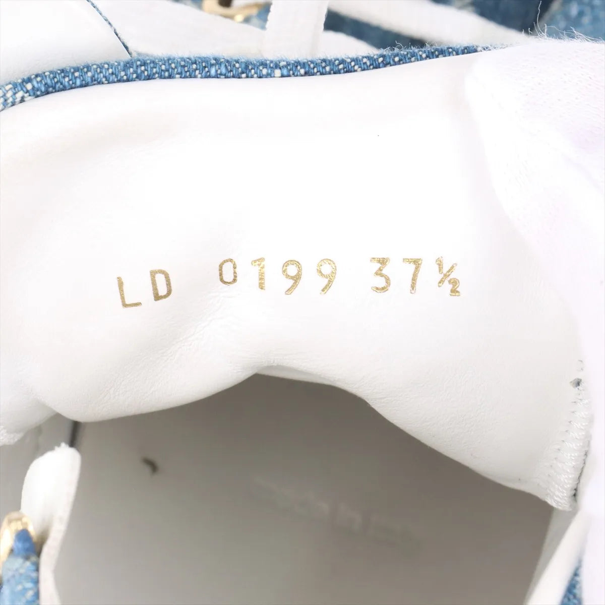 Louis Vuitton Stellar Denim Leather High-top Sneakers Blue x White