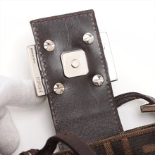 Load image into Gallery viewer, Best Preloved Fendi Zucca Double Long Strap Shoulder Bag Brown