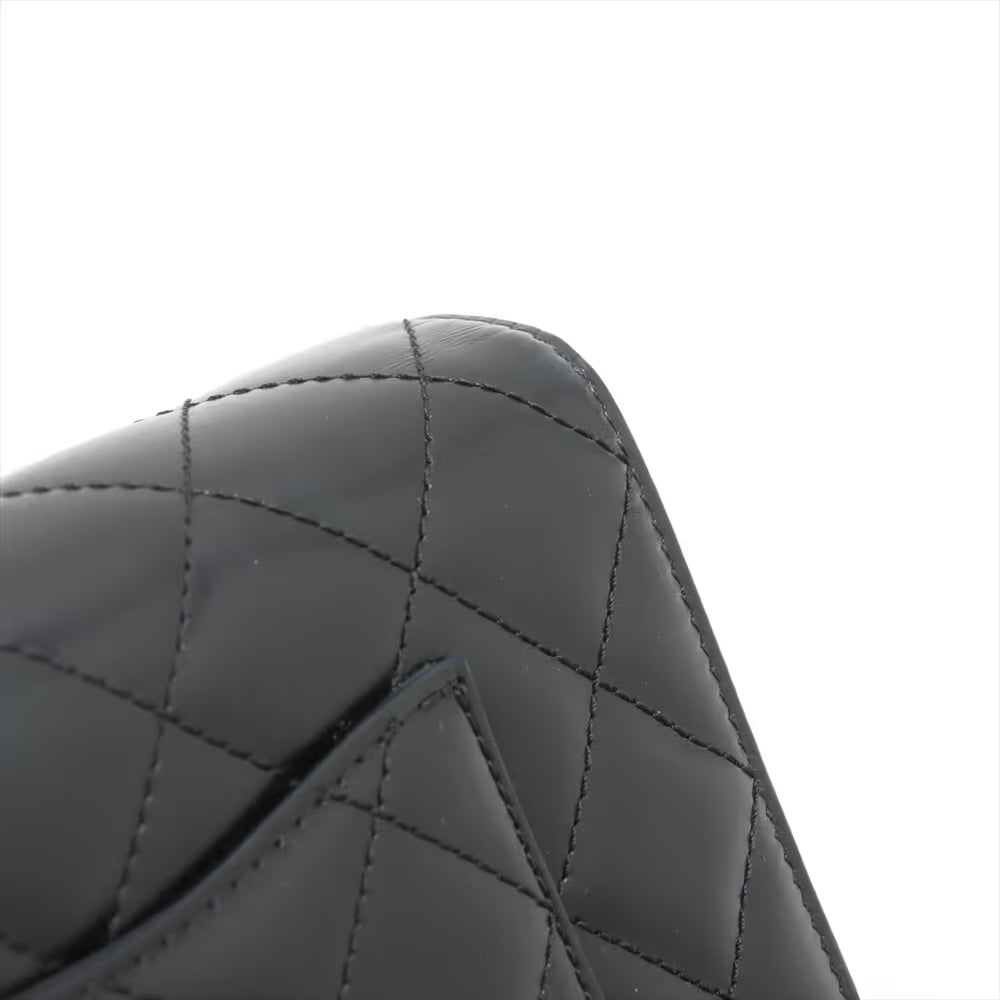 Chanel CC Logo Matelasse Leather & Suede Shoulder Bag Black