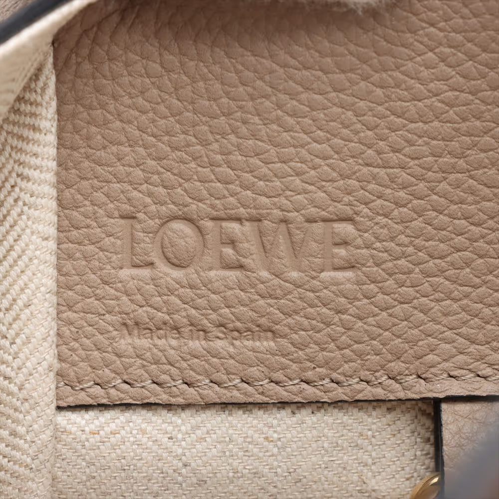 Loewe Hammock Leather Two-Way Handbag Beige