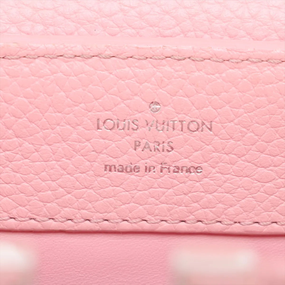 Louis Vuitton Taurillon Capucines Mini Sequins Shoulder Bag Pink x Red