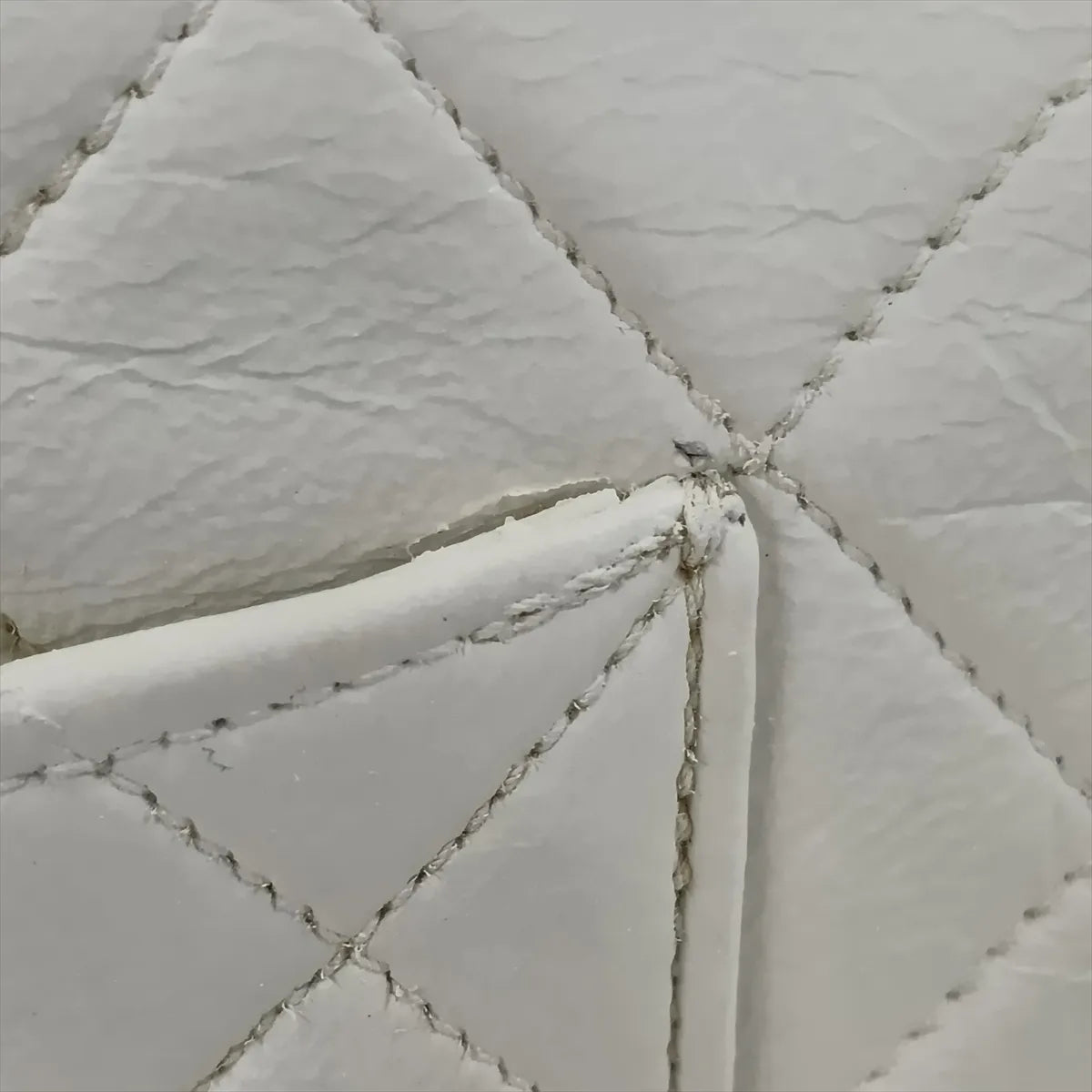 Chanel CC Logo Matelasse Lambskin Double Flap Double Chain Bag White