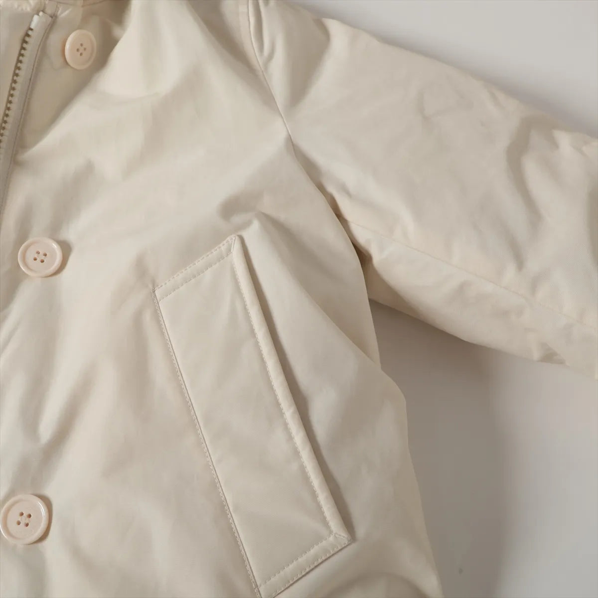 Woolrich Cotton Down Jacket Ivory