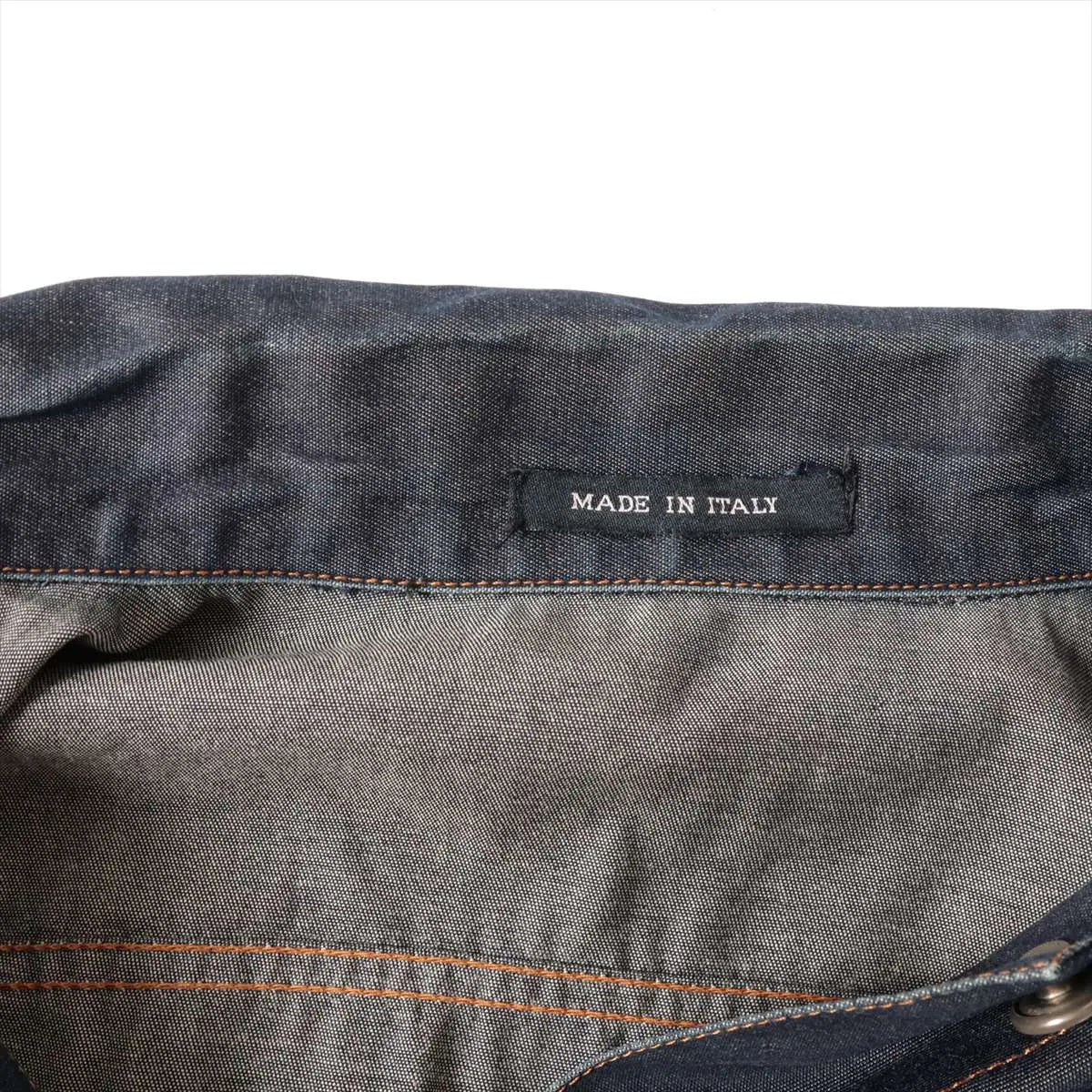 Gucci Cotton Denim Jacket Navy Blue