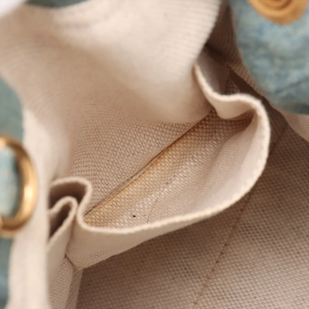 Gucci Soho Denim Chain Tote Bag Blue