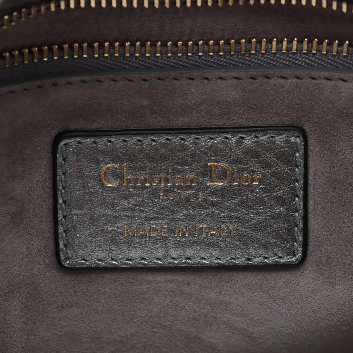 Christian Dior Lady Dior Cannage Leather Two-Way Shoulder Silver