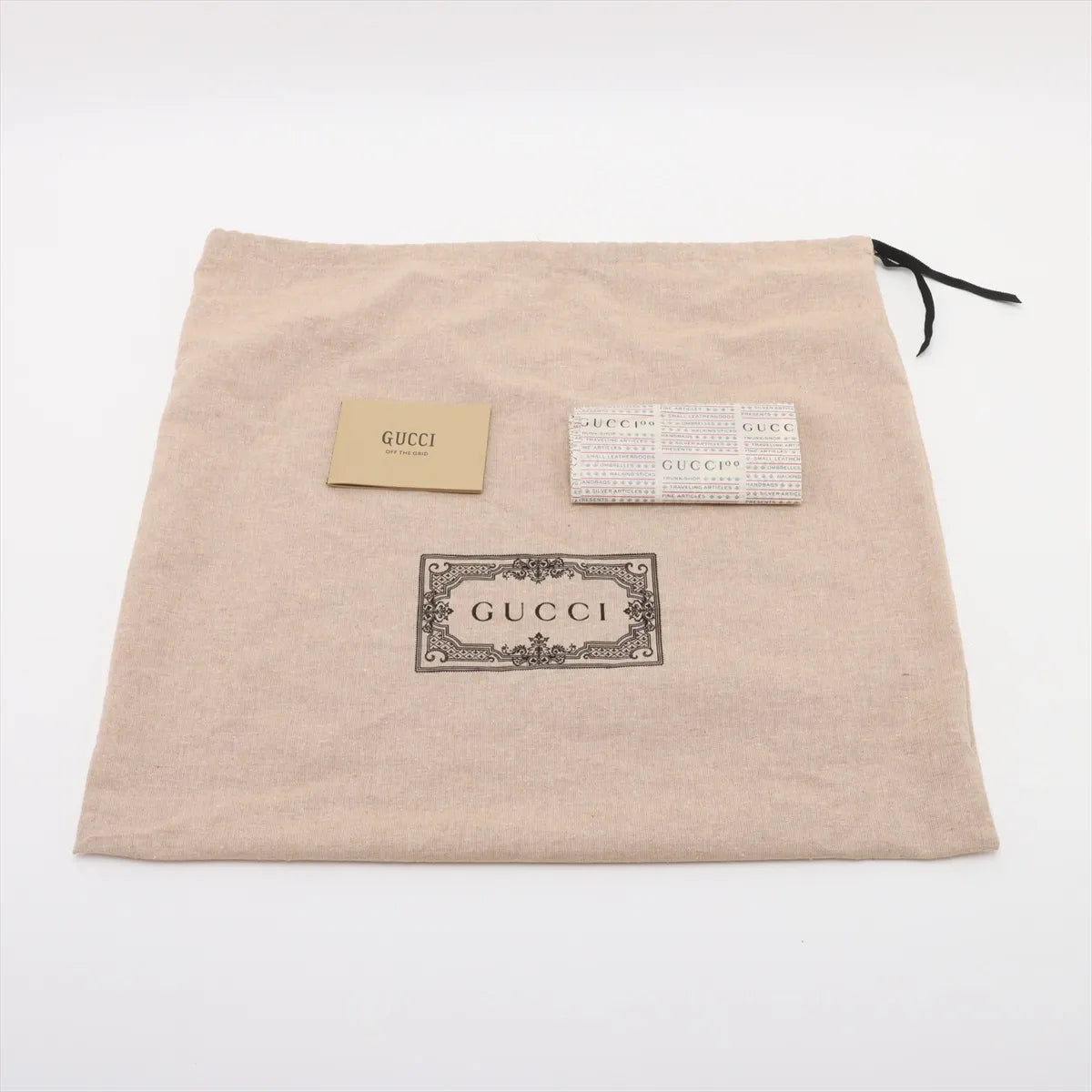 Gucci Interlocking GG Logo Canvas Leather Two-Way Tote Bag Ivory x Brown