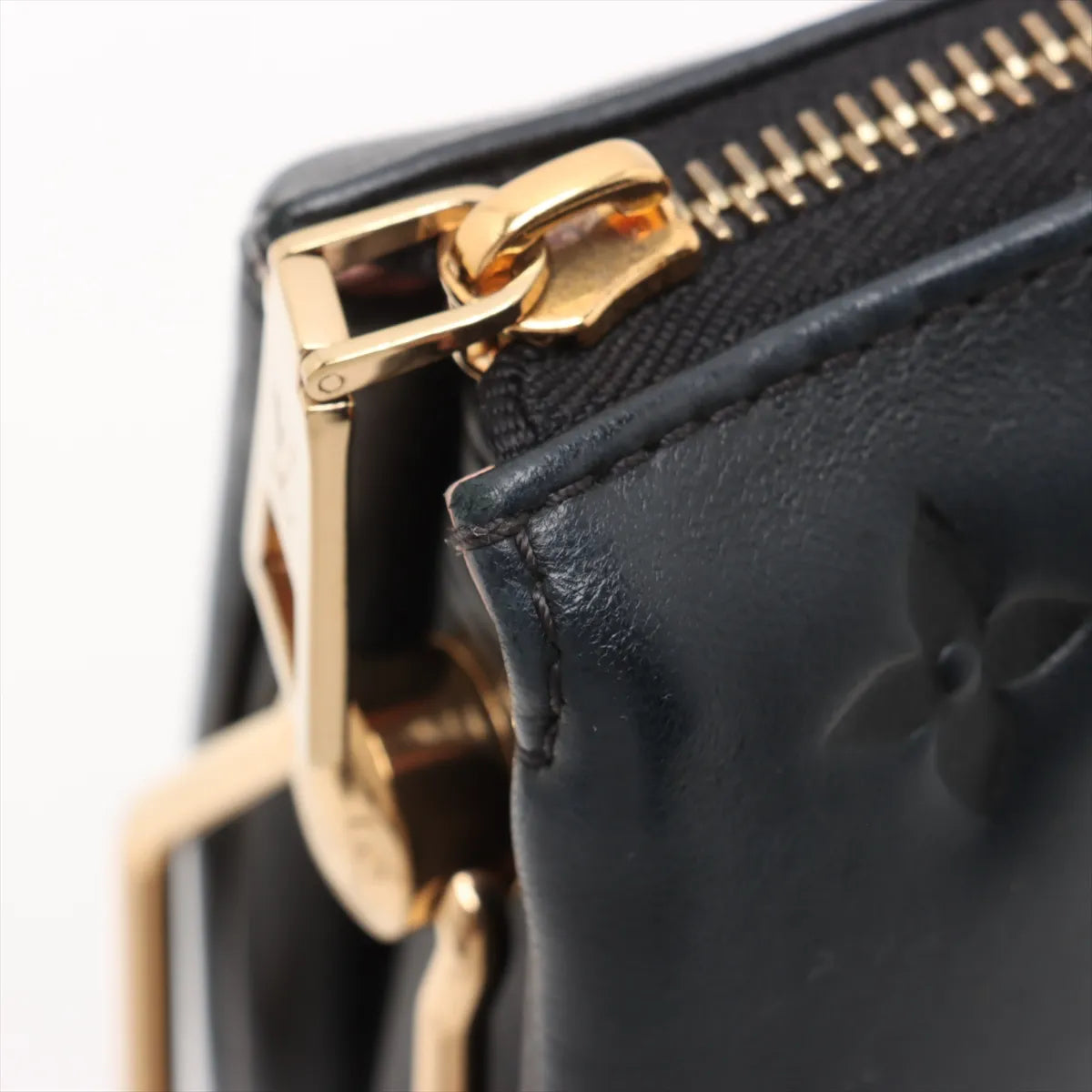 Louis Vuitton Monogram Embossed Coussin PM Black