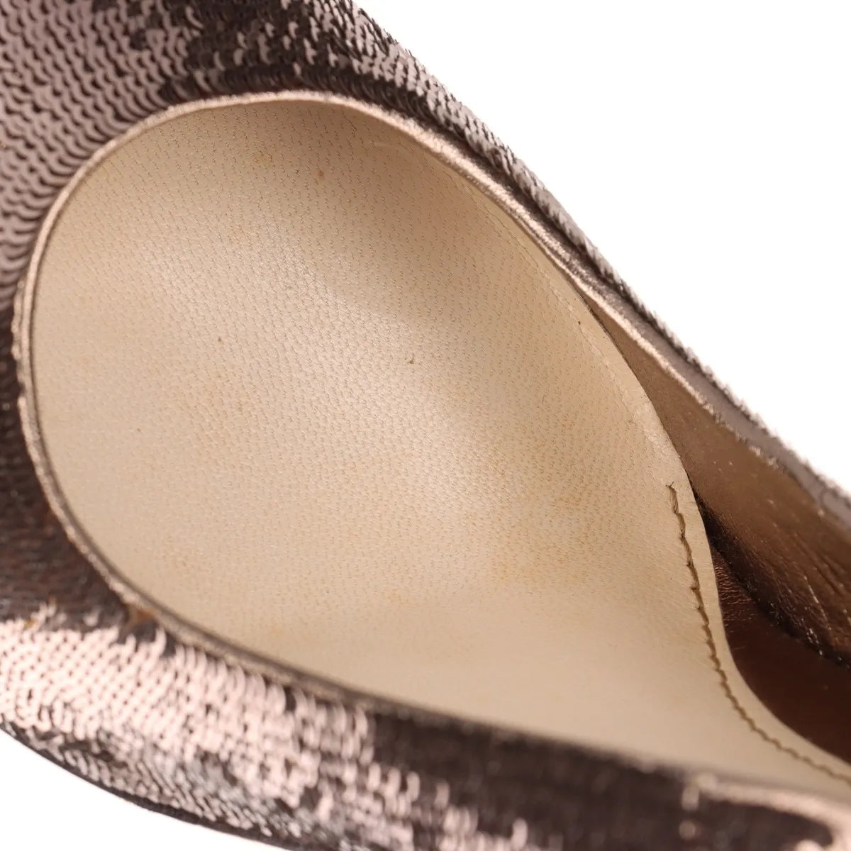 Gucci Sequins Slingback Pumps Silver