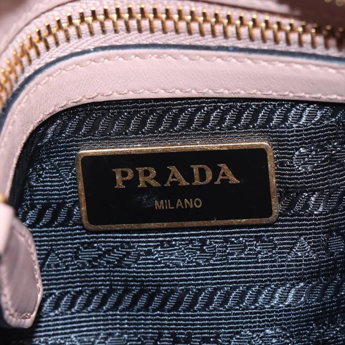 Prada Saffiano Leather Two-Way Handbag Pink