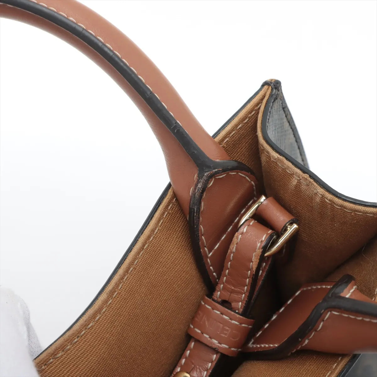 Celine Triomphe Mini Vertical Hippopotamus Shoulder Bag Black x Brown * PREORDER *
