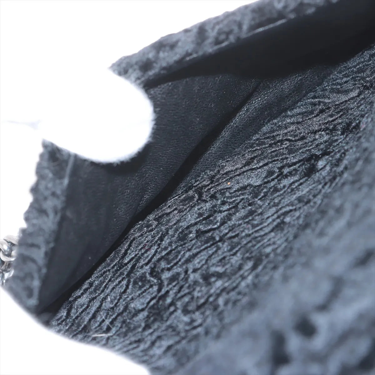 Chanel 2.55 Velour Double Flap Double Chain Bag Black