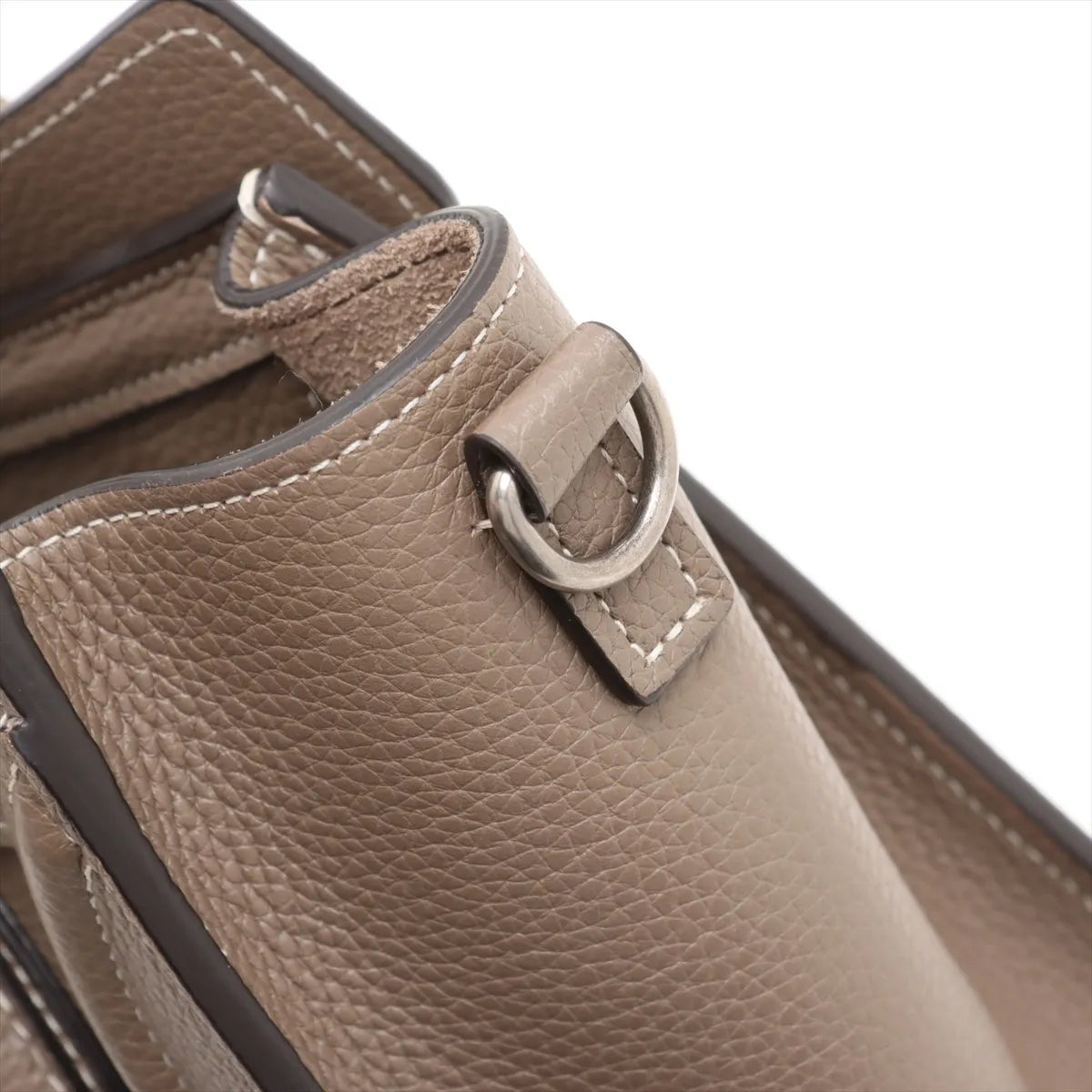 Celine Luggage Nano Shopper Leather Handbag Brown