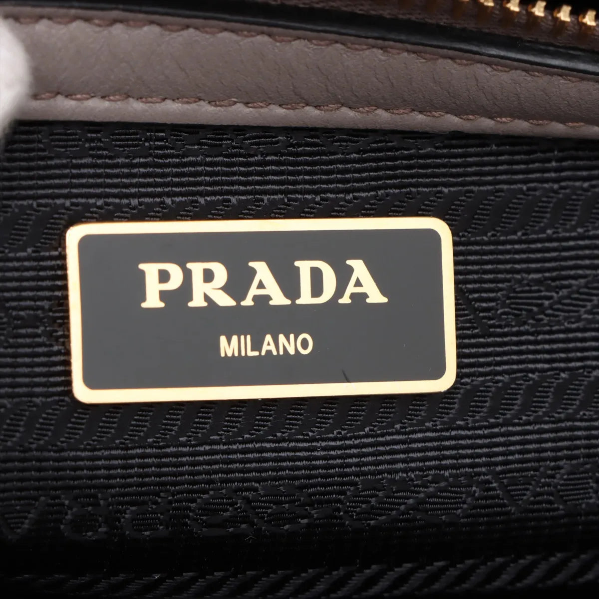 Prada Saffiano Soft Leather Two-Way Handbag Greige