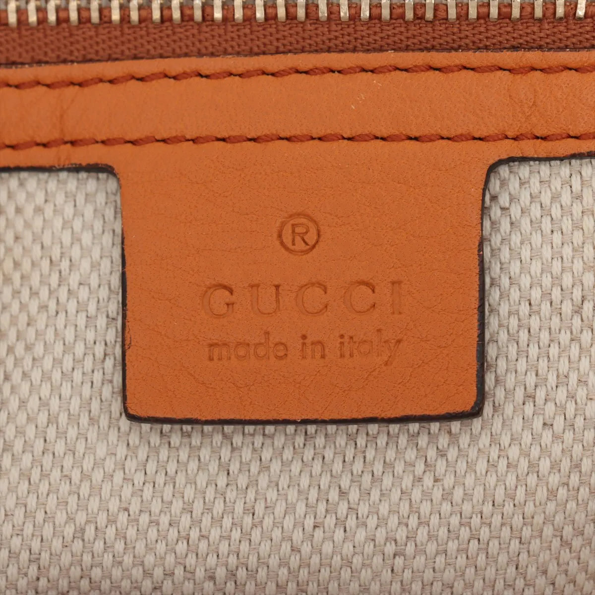 Gucci Soho Leather Tote Handbag Rust
