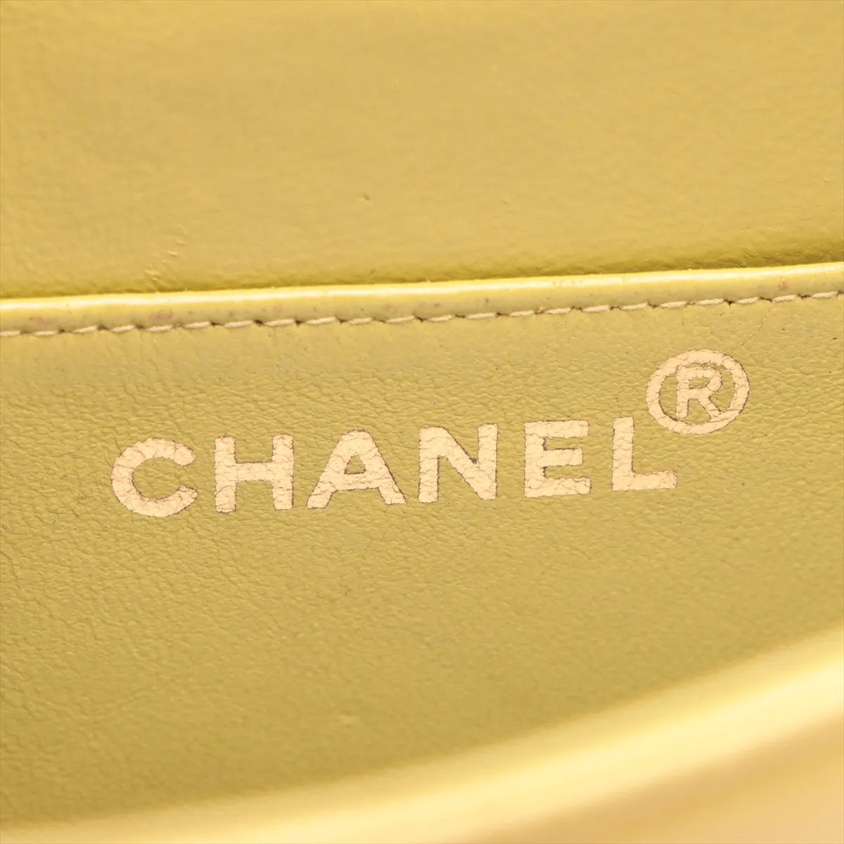 Chanel CC Logo Matelasse Lambskin Business Bag Yellow
