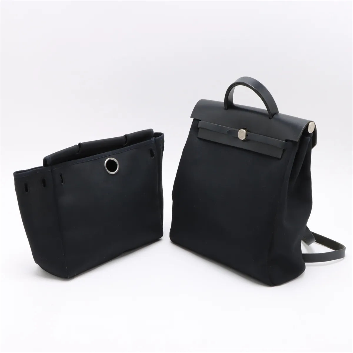 Hermès Herbag Ado PM Twilight Officier x Vash Hunter Black