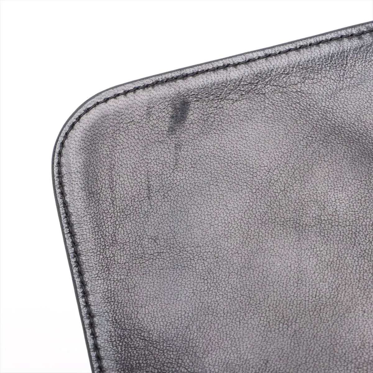 Chanel CC Logo Matelassé Lambskin Chain Shoulder Bag Black