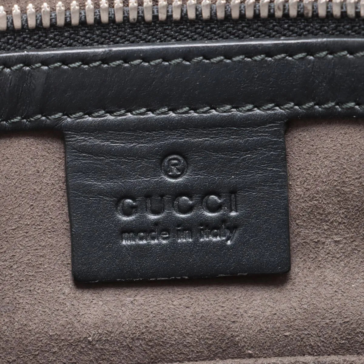 Gucci Guccissima Leather Two-Way Business Bag Black