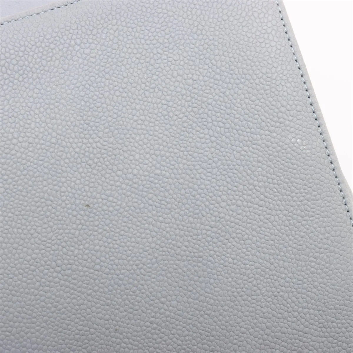 Chanel Boy Large Caviar Skin Chain Shoulder Bag Blue Gray