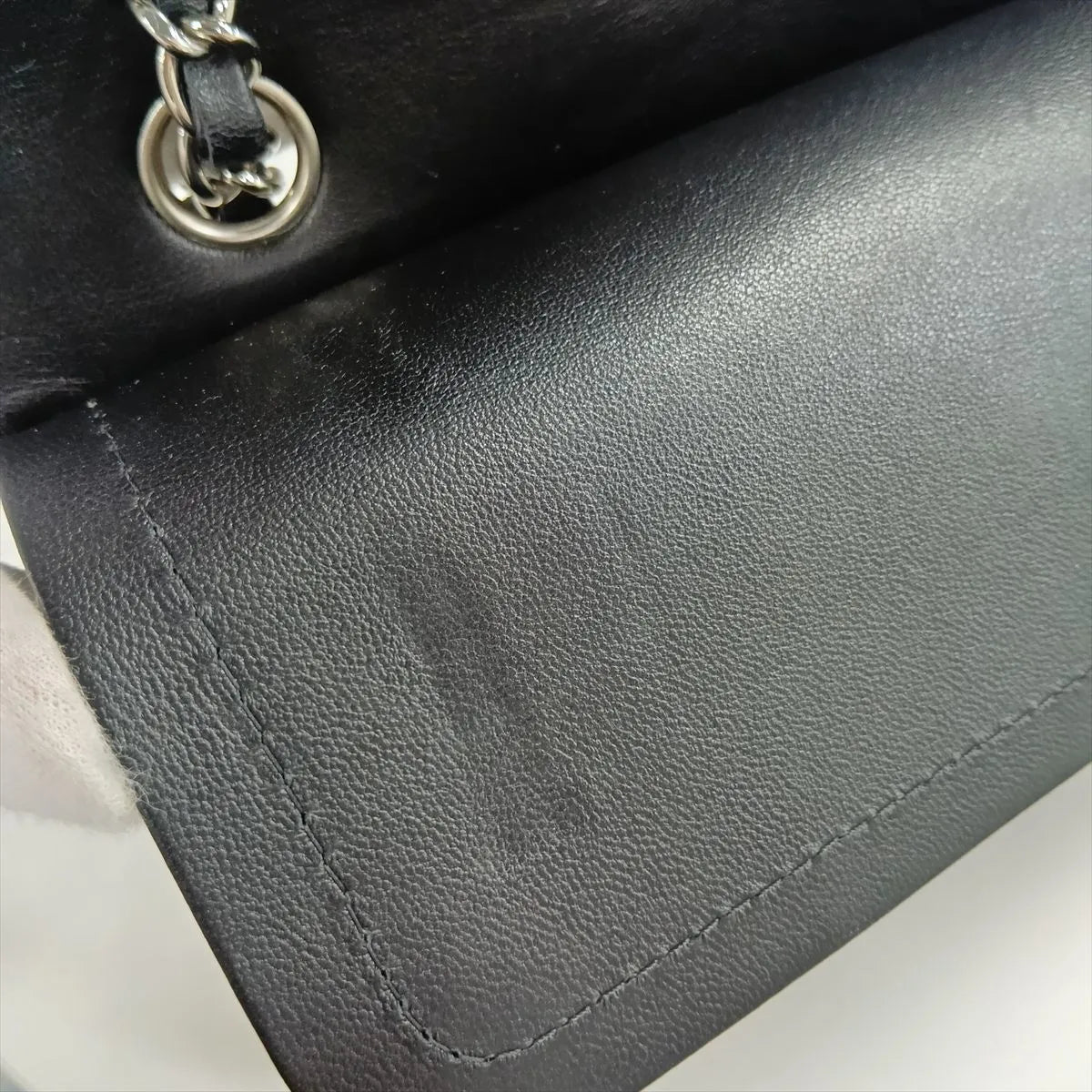 Chanel Matelasse 25 Lambskin Double Flap Double Chain Bag Black