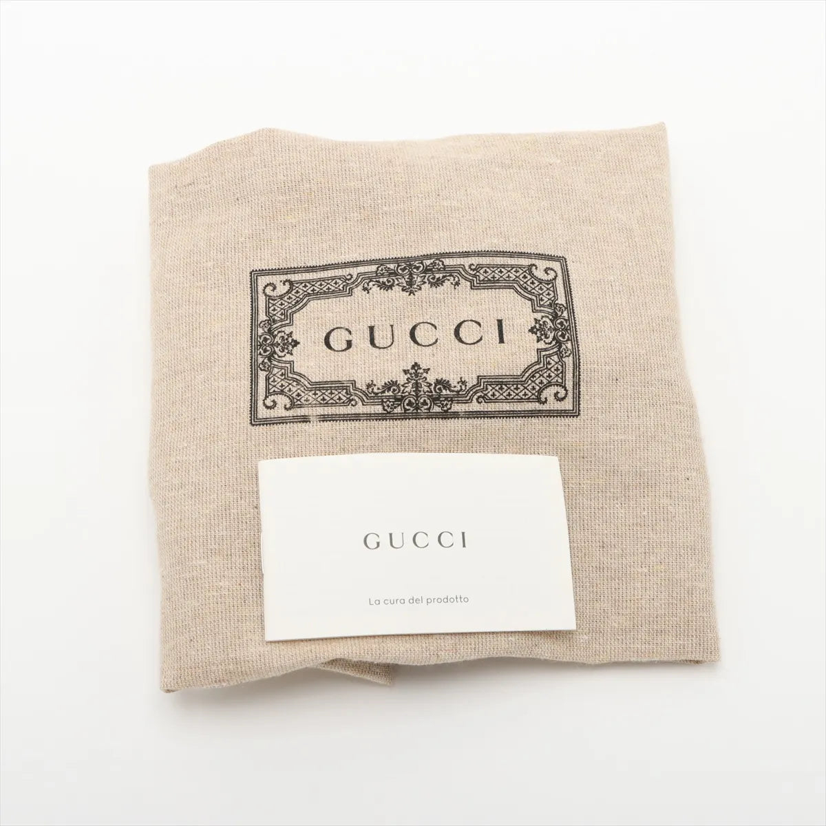 Gucci GG Logo Marmont Leather Chain Shoulder Bag Khaki