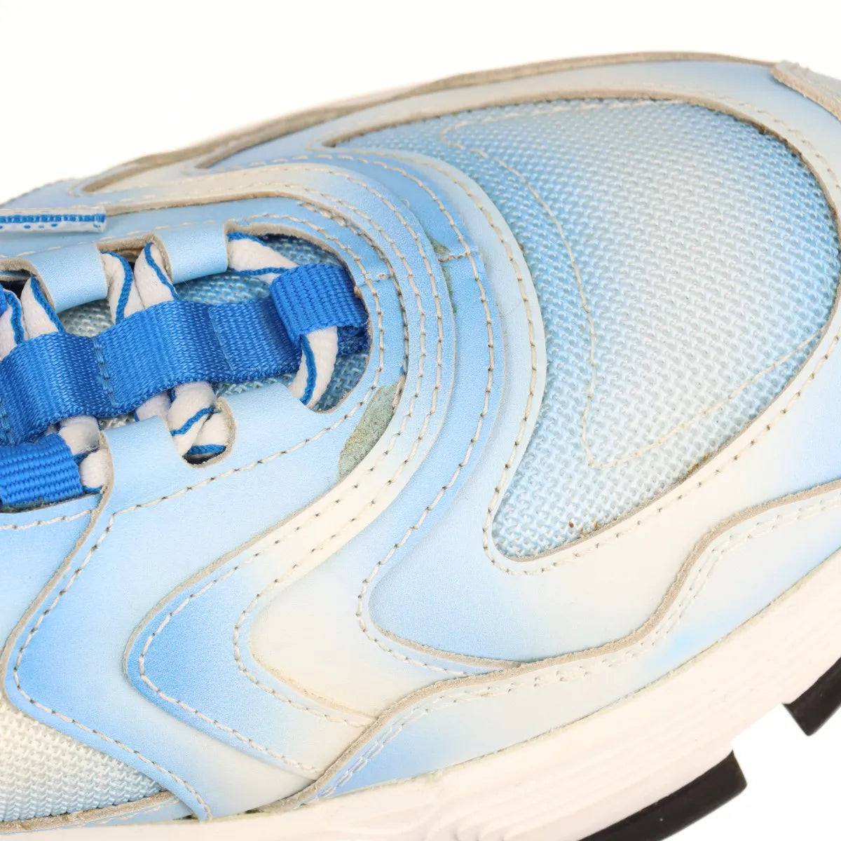 Dior CD1 Leather Fabric Men's Sneakers Blue x White