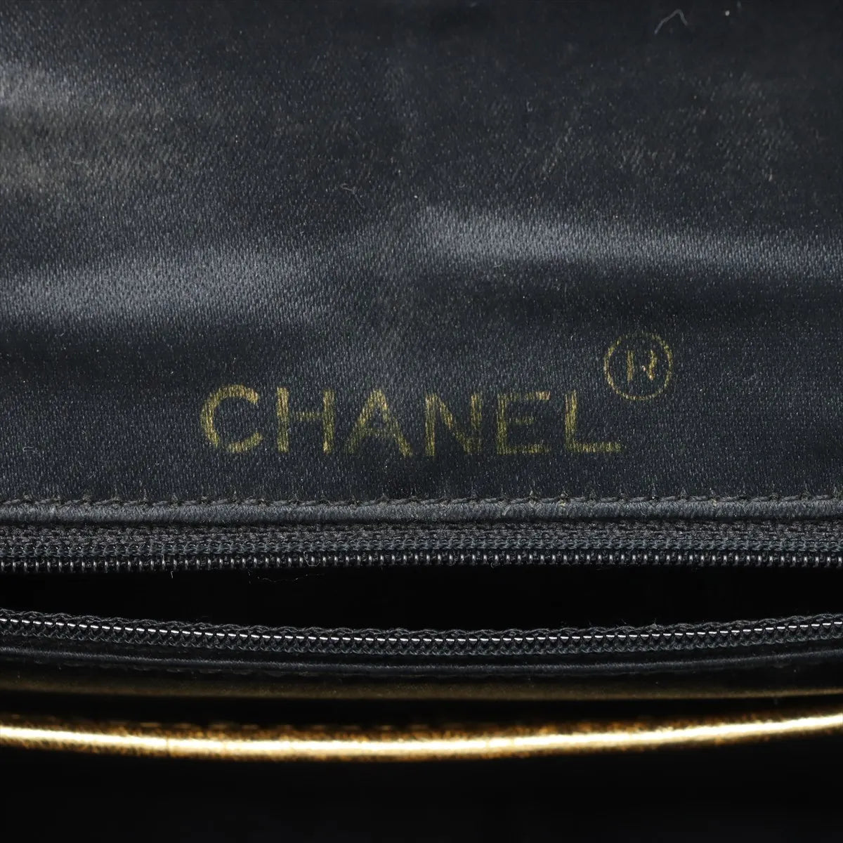 Chanel Mini Matelasse Satin x Leather Single Flap Single Chain Bag Black