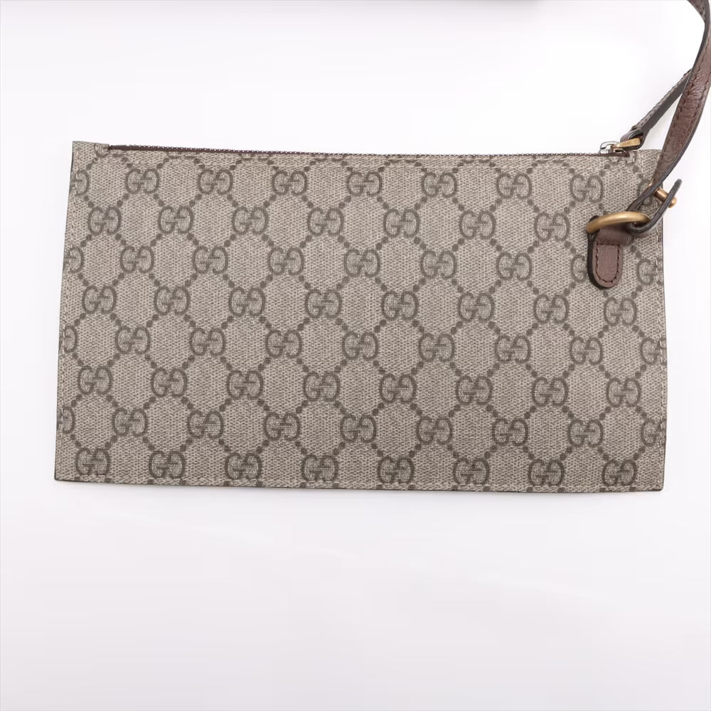 Gucci GG Supreme Ophidia Tote Bag Brown