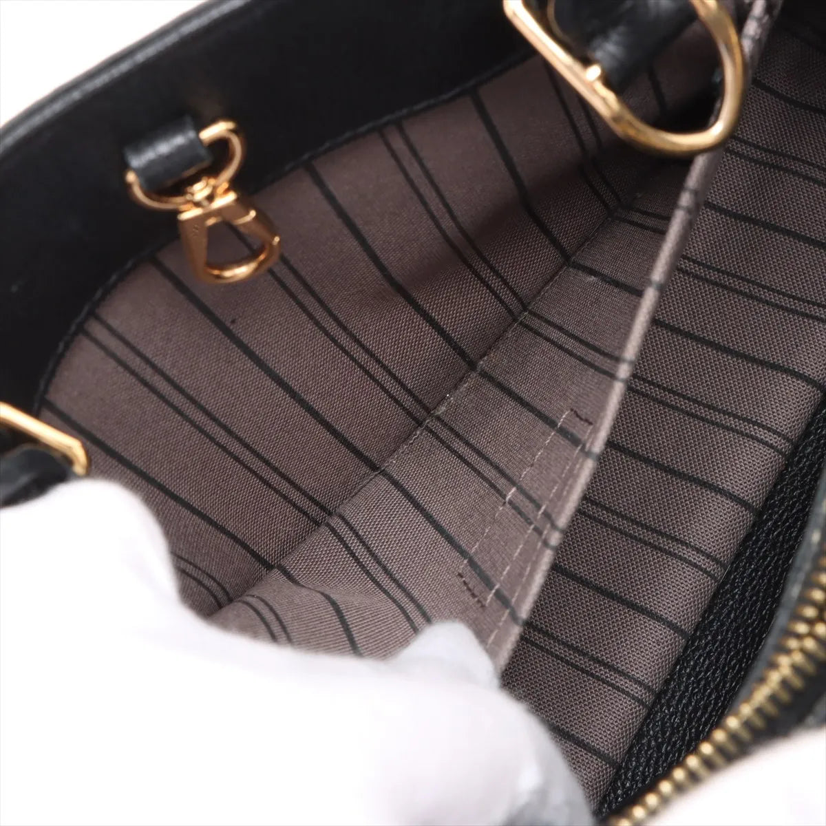 Louis Vuitton Monogram Empreinte Montaigne BB Black