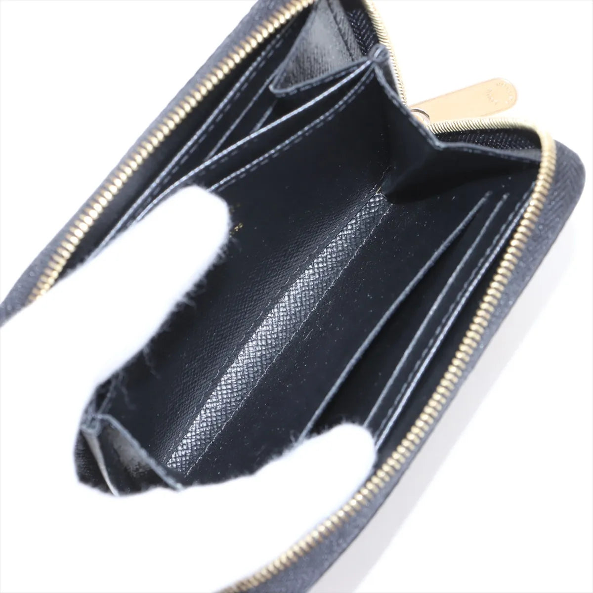 Louis Vuitton Epi Love Lock Zippy Coin Purse Black