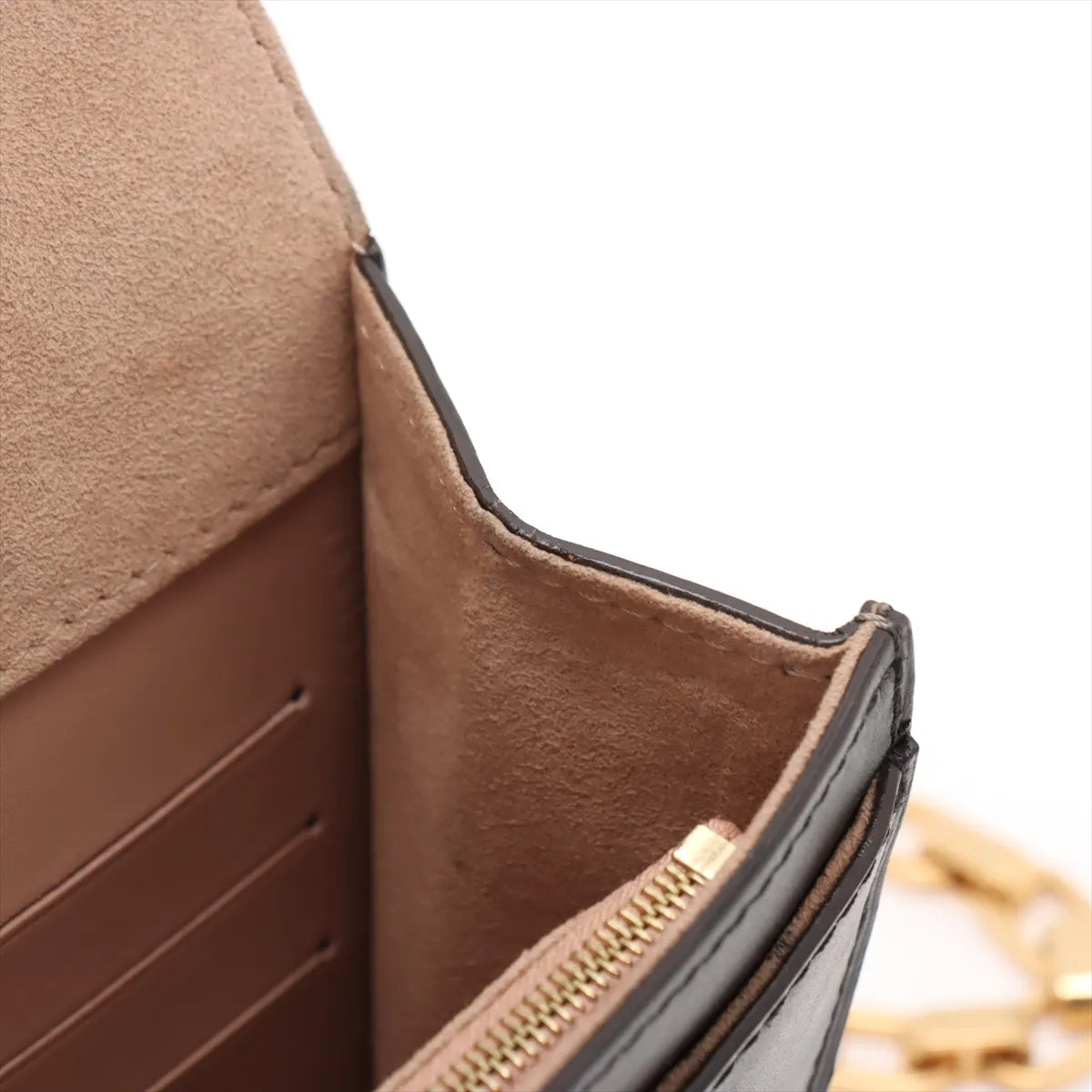 Louis Vuitton LV Logo Pochette Louise MM Black