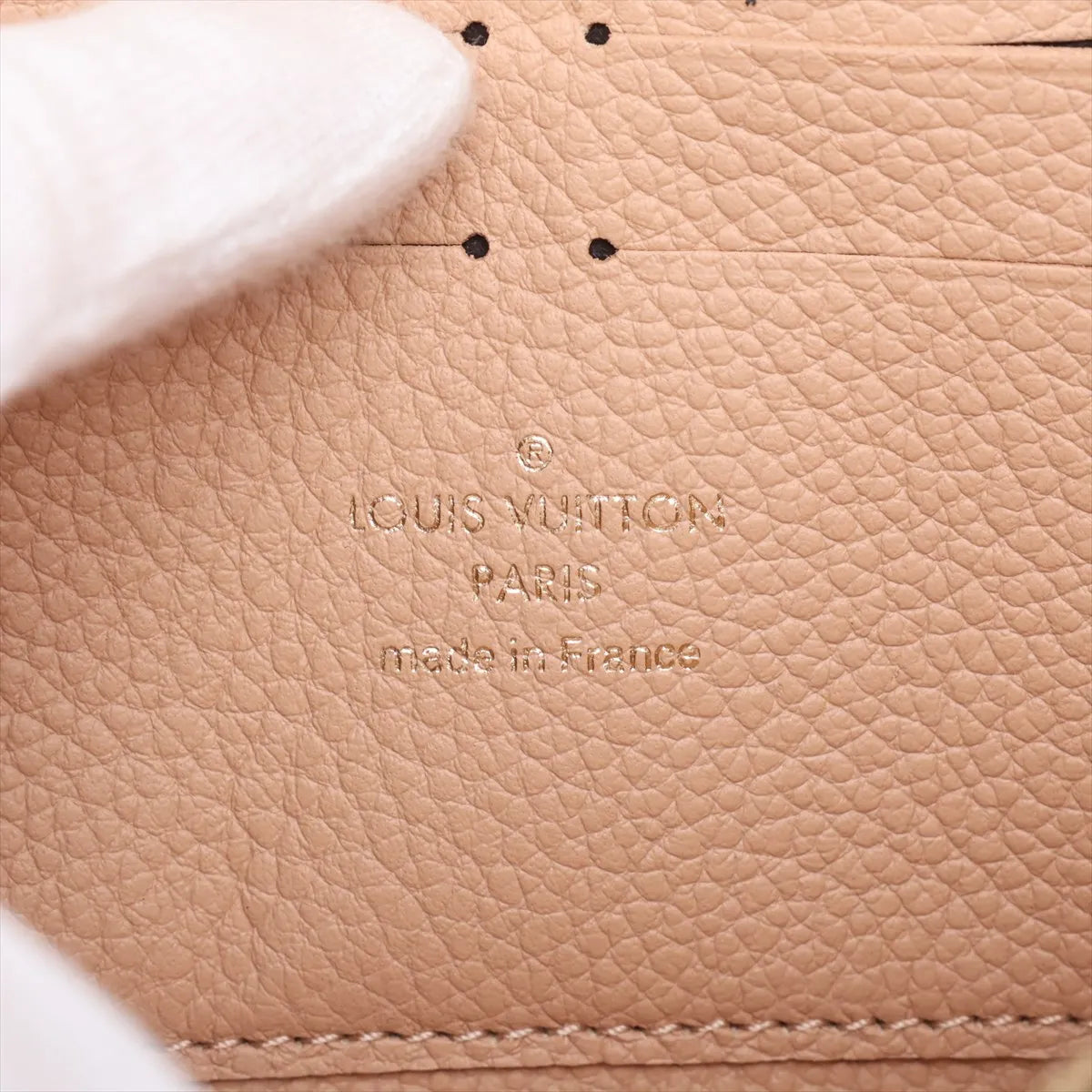 Louis Vuitton Monogram Empreinte Zippy Wallet Beige