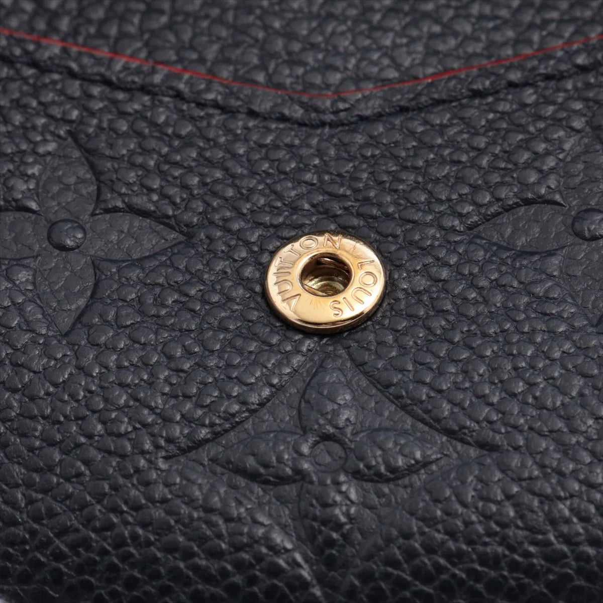 Louis Vuitton Monogram Empreinte Recto Verso Card Holder Marine Rouge