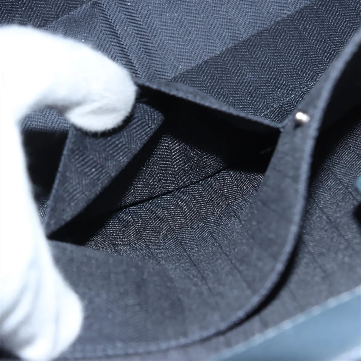 Loewe Goya Leather Two-Way Business Bag Gray