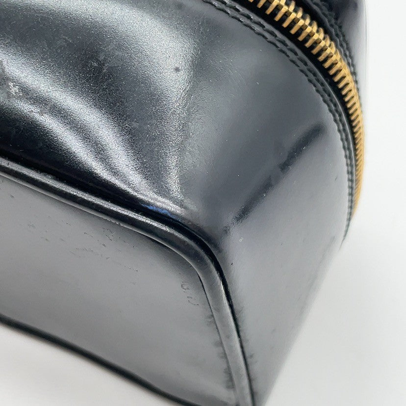 Gucci Bamboo Leather Vanity Handbag Black