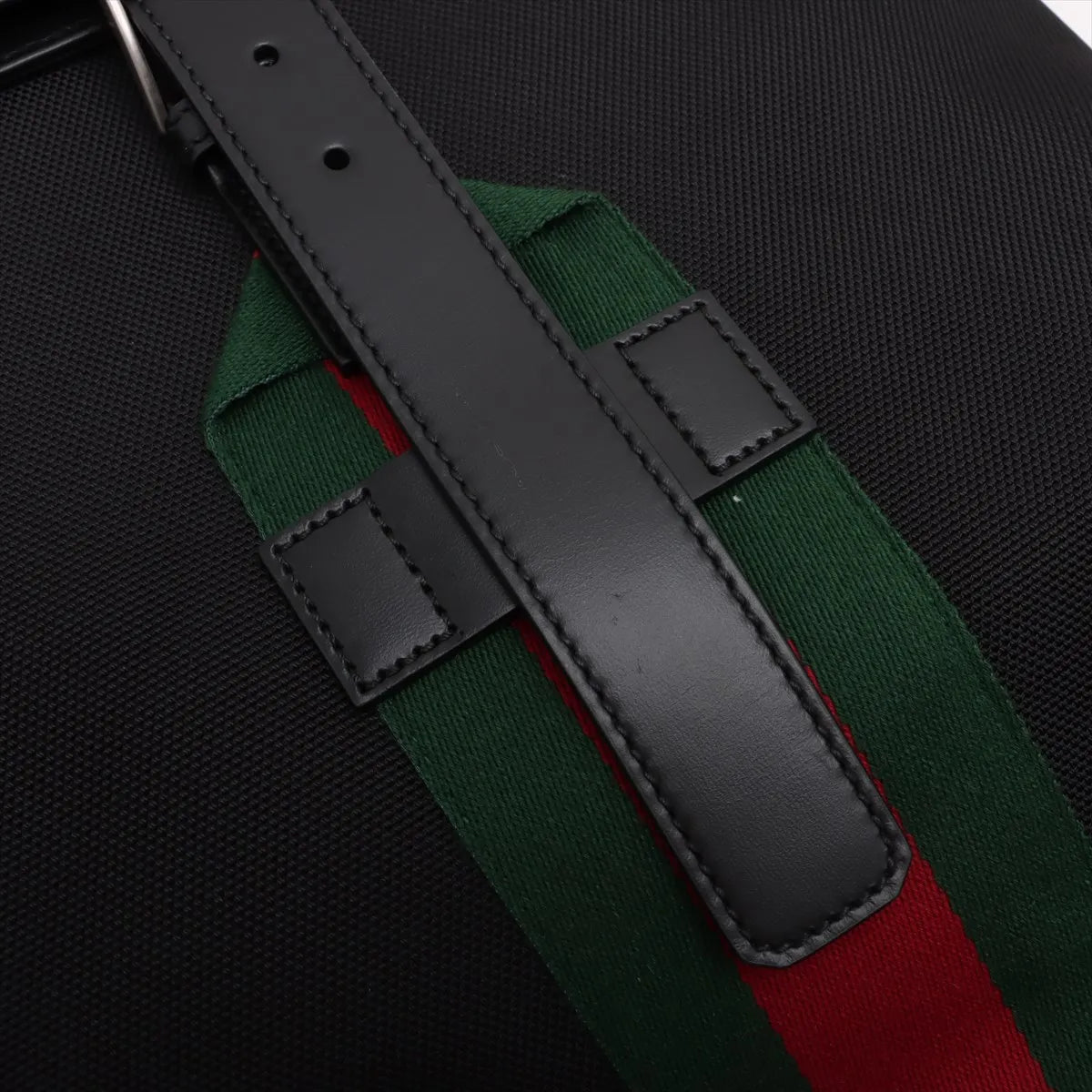 Gucci Web Nylon Backpack Black